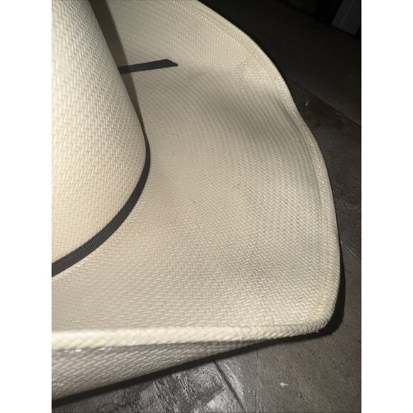 Twister 20X Mexico Straw Cowboy Hat Pre-owned Size 7 1/2 Western Classic - Picture 6 of 11